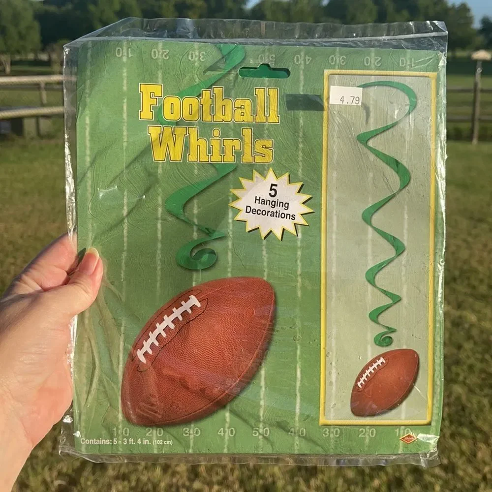 🎃 FOOTBALL PARTY Whirlywig Decoration!
